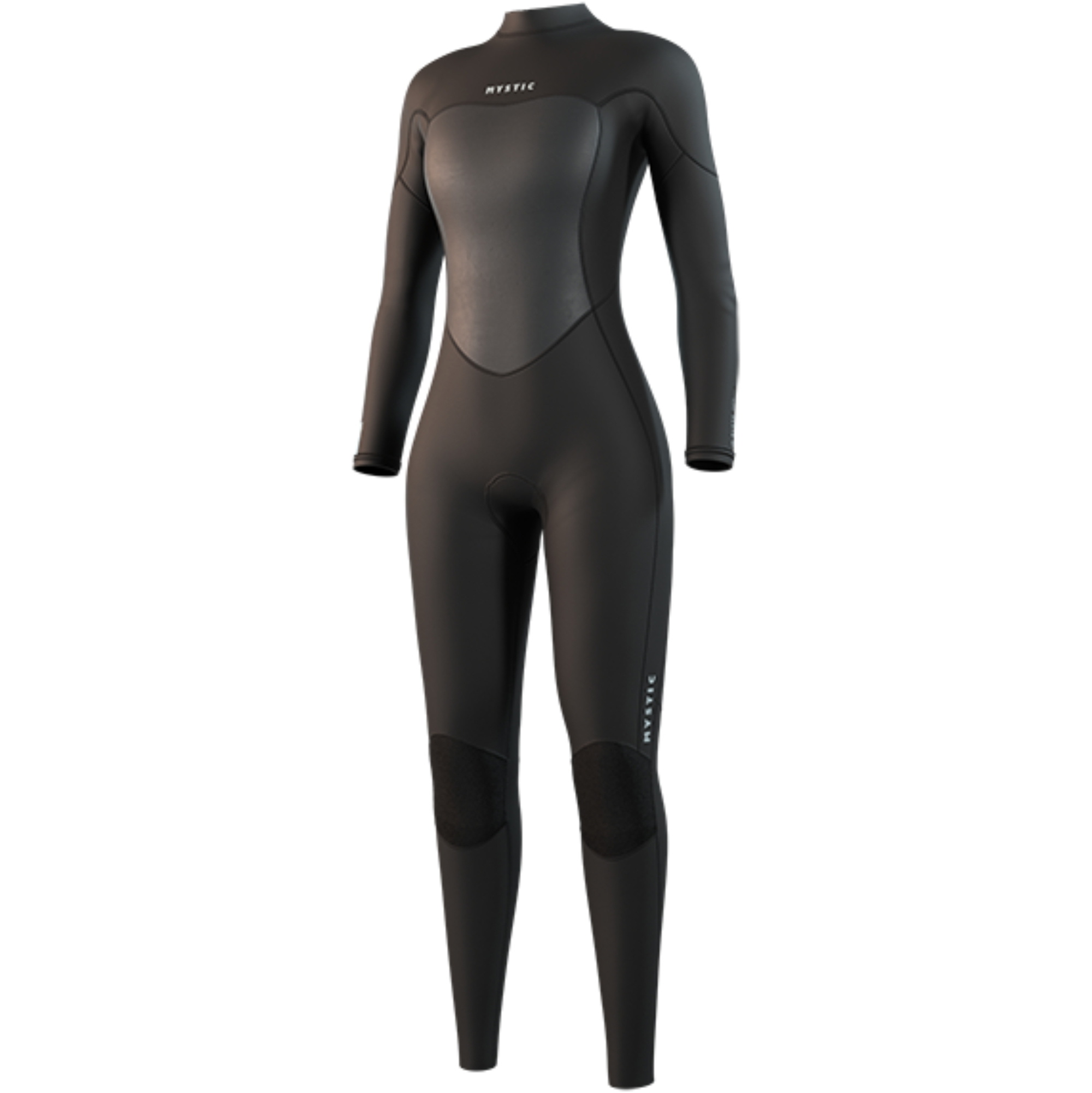 Mystic Brand 3/2mm Back Zip Flatlock 2026 Våddragt Til Kvinder 35000.250060 - Black